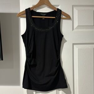 White house black market Black Embellished Women's Top size xs